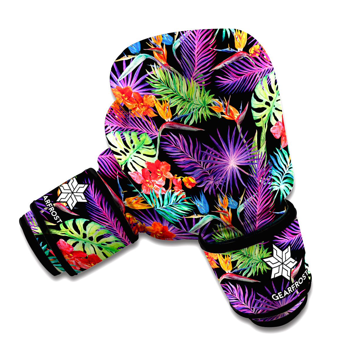 Tropical Hawaiian Jungle Print Boxing Gloves