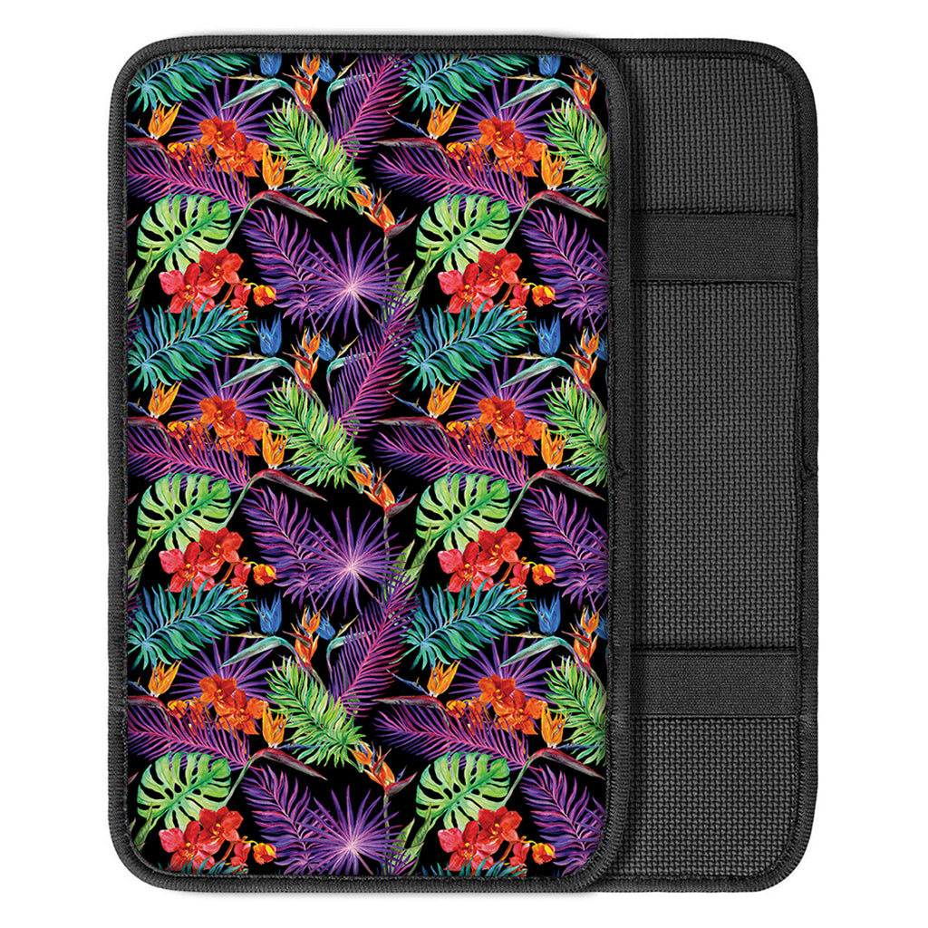 Tropical Hawaiian Jungle Print Car Center Console Cover