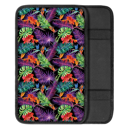 Tropical Hawaiian Jungle Print Car Center Console Cover