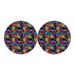 Tropical Hawaiian Jungle Print Car Coasters