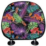 Tropical Hawaiian Jungle Print Car Headrest Covers