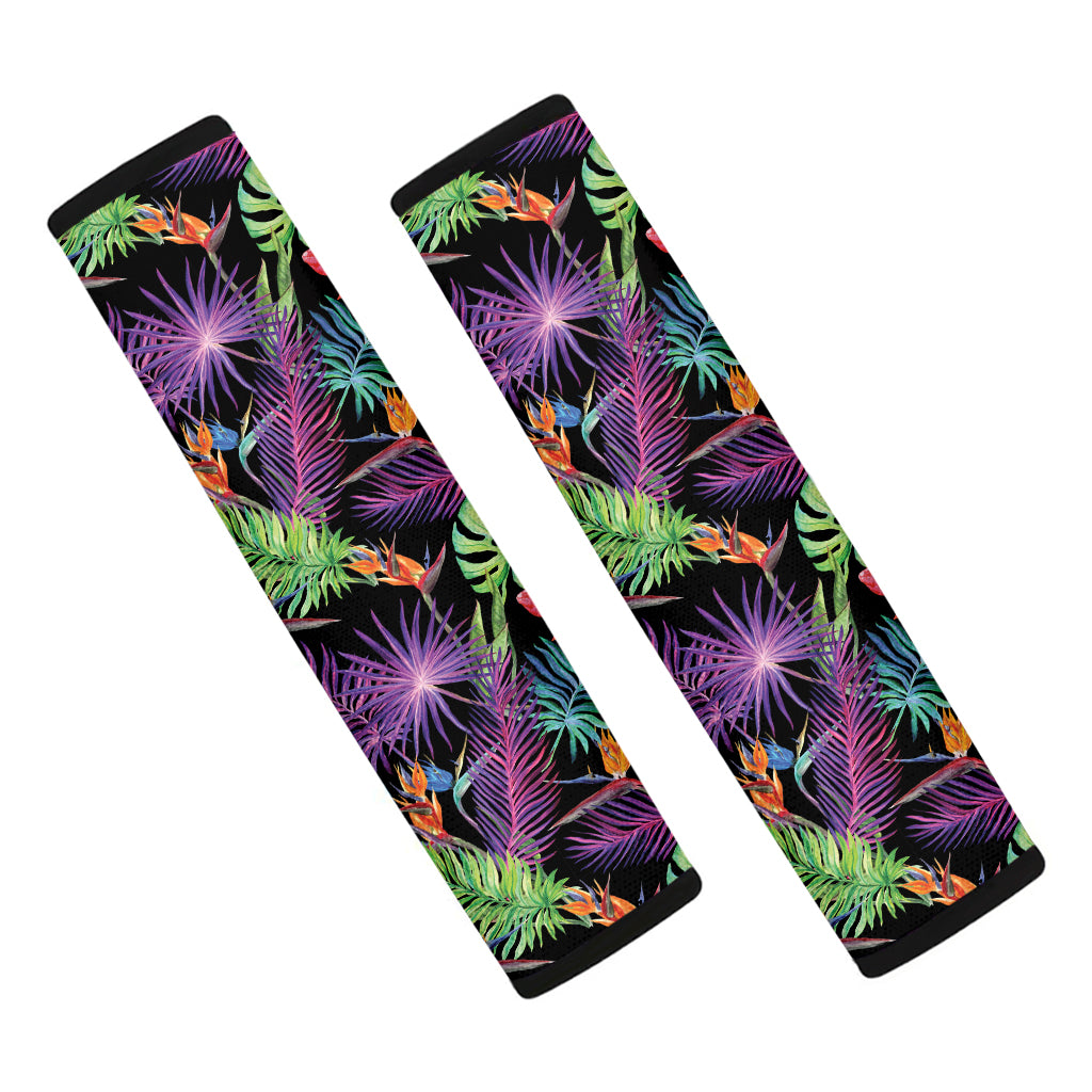 Tropical Hawaiian Jungle Print Car Seat Belt Covers