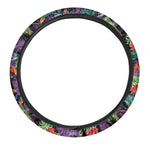 Tropical Hawaiian Jungle Print Car Steering Wheel Cover