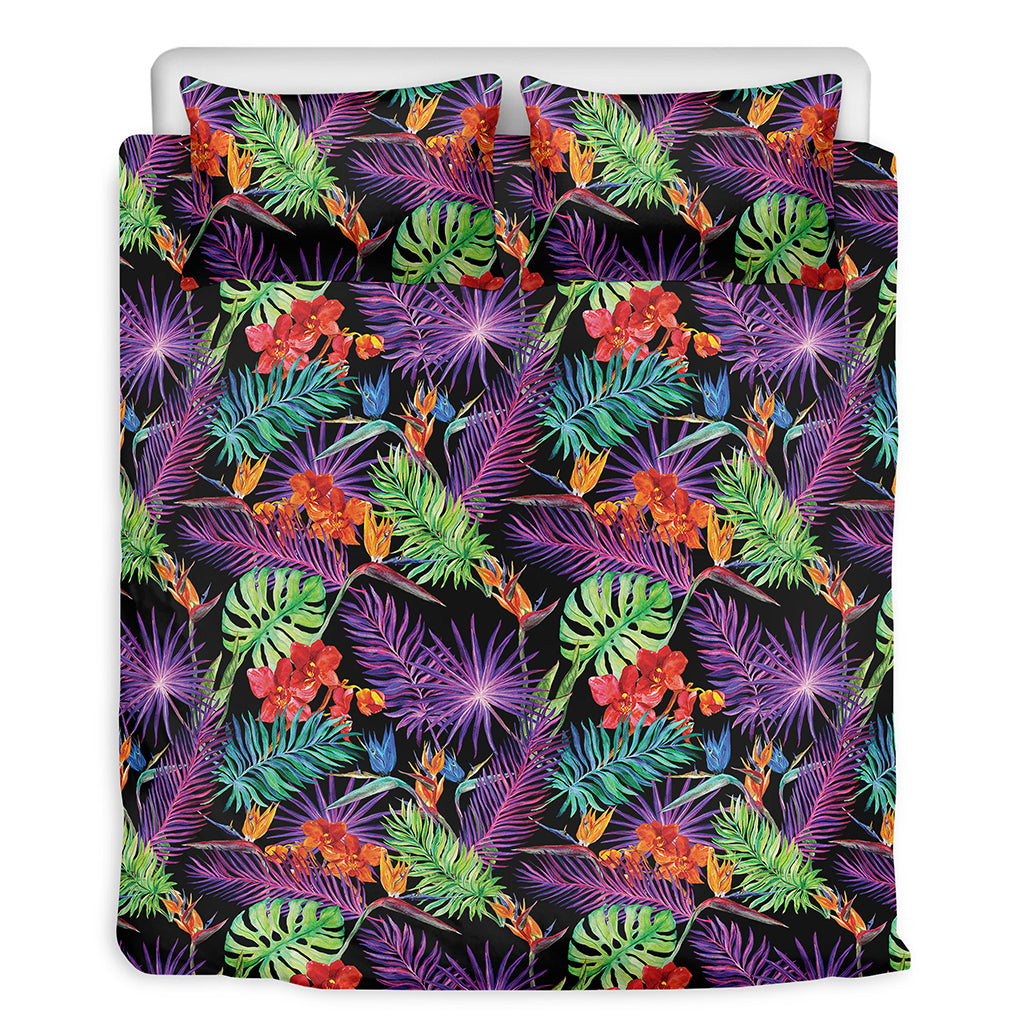 Tropical Hawaiian Jungle Print Duvet Cover Bedding Set