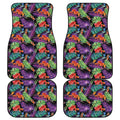 Tropical Hawaiian Jungle Print Front and Back Car Floor Mats
