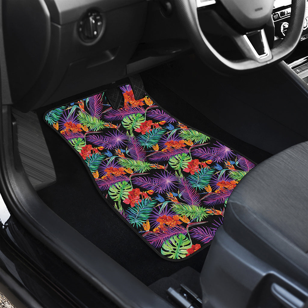 Tropical Hawaiian Jungle Print Front and Back Car Floor Mats