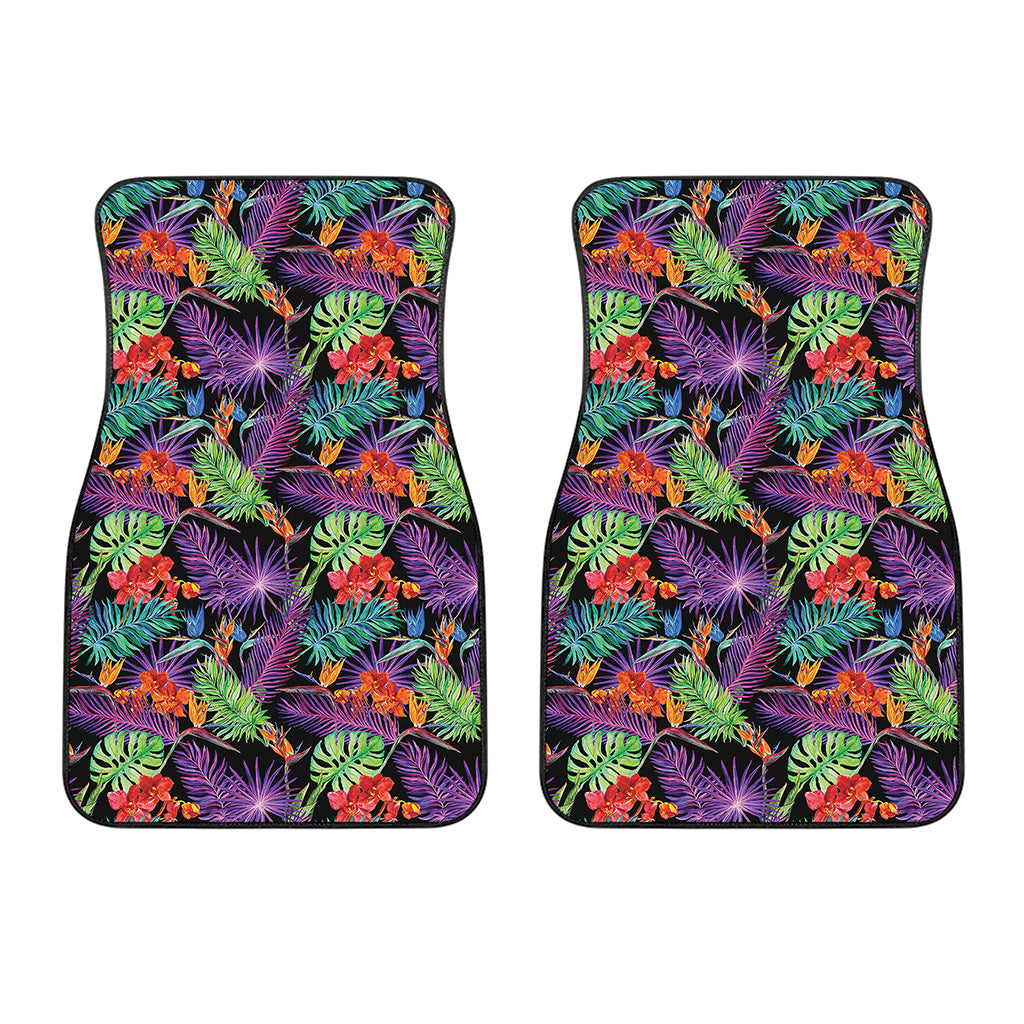 Tropical Hawaiian Jungle Print Front Car Floor Mats