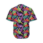 Tropical Hawaiian Jungle Print Men's Baseball Jersey