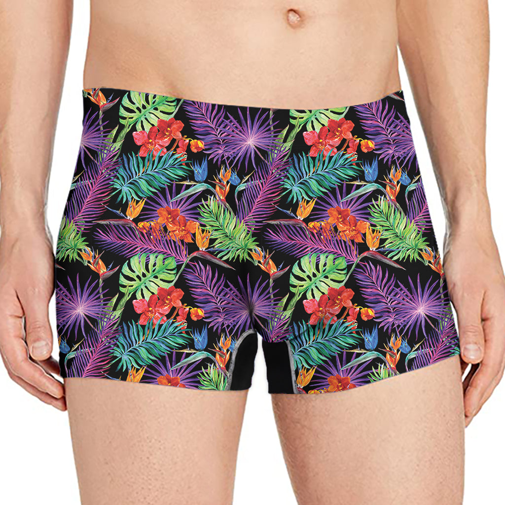 Tropical Hawaiian Jungle Print Men's Boxer Briefs