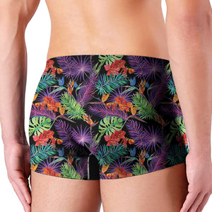 Tropical Hawaiian Jungle Print Men's Boxer Briefs