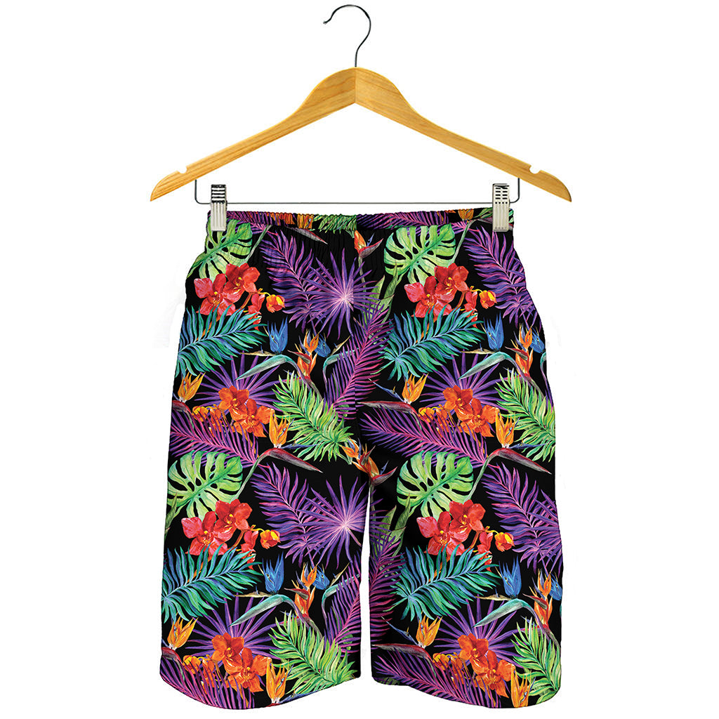 Tropical Hawaiian Jungle Print Men's Shorts