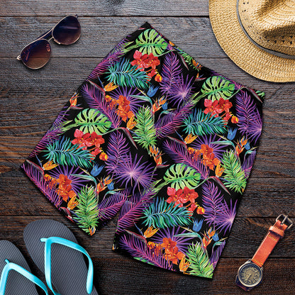 Tropical Hawaiian Jungle Print Men's Shorts
