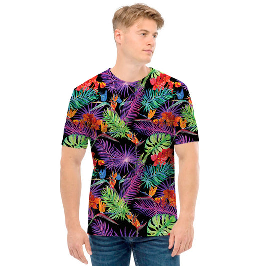 Tropical Hawaiian Jungle Print Men's T-Shirt
