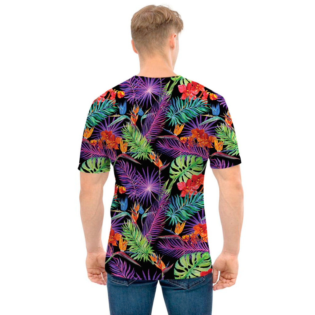 Tropical Hawaiian Jungle Print Men's T-Shirt