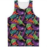 Tropical Hawaiian Jungle Print Men's Tank Top