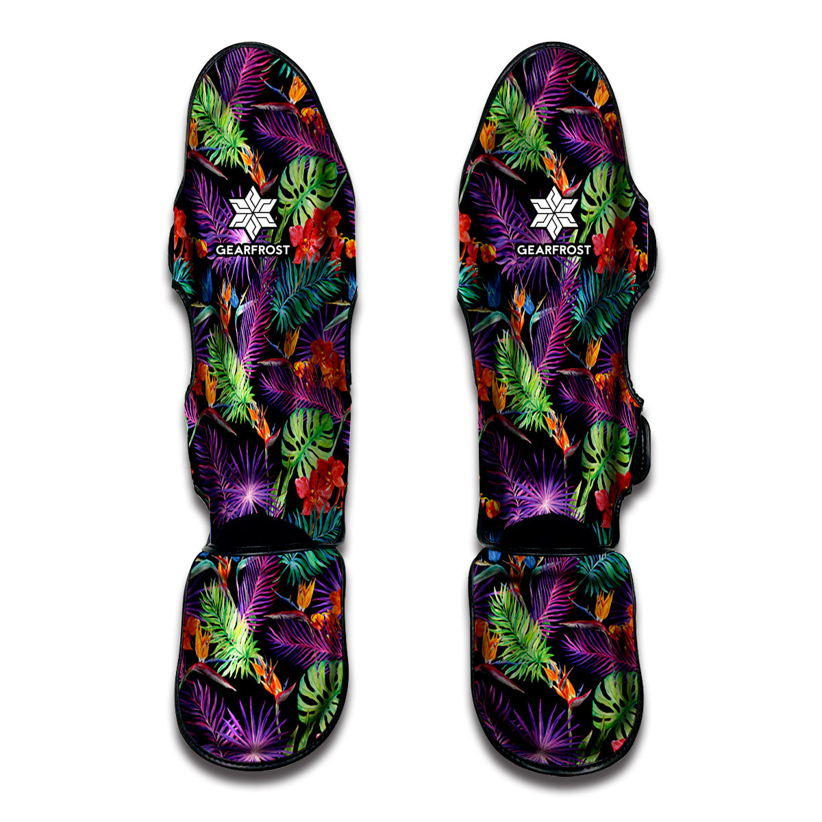 Tropical Hawaiian Jungle Print Muay Thai Shin Guard