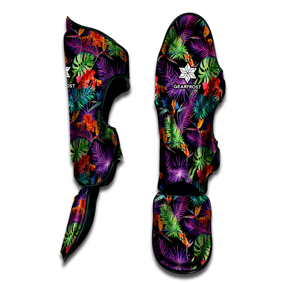Tropical Hawaiian Jungle Print Muay Thai Shin Guard
