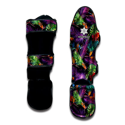 Tropical Hawaiian Jungle Print Muay Thai Shin Guard