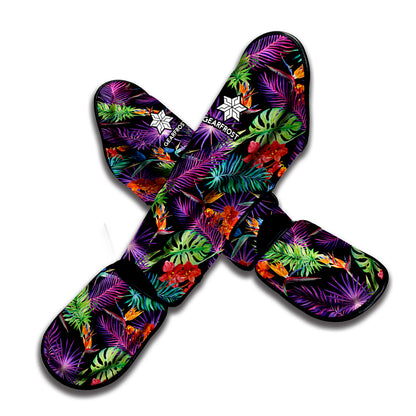 Tropical Hawaiian Jungle Print Muay Thai Shin Guard