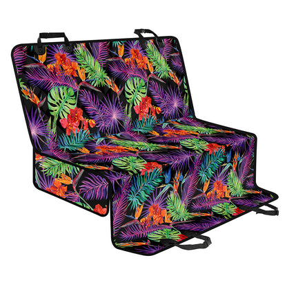 Tropical Hawaiian Jungle Print Pet Car Back Seat Cover