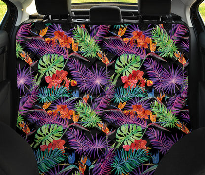 Tropical Hawaiian Jungle Print Pet Car Back Seat Cover