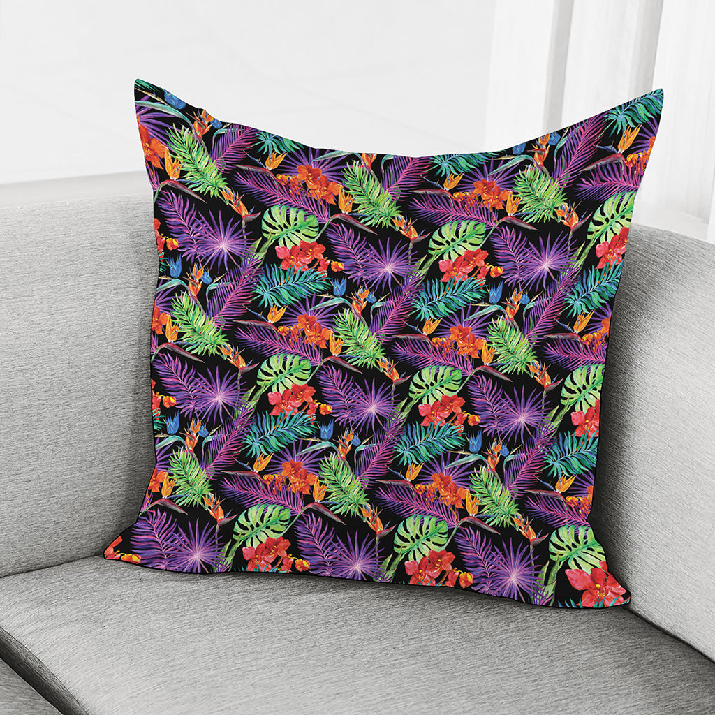 Tropical Hawaiian Jungle Print Pillow Cover