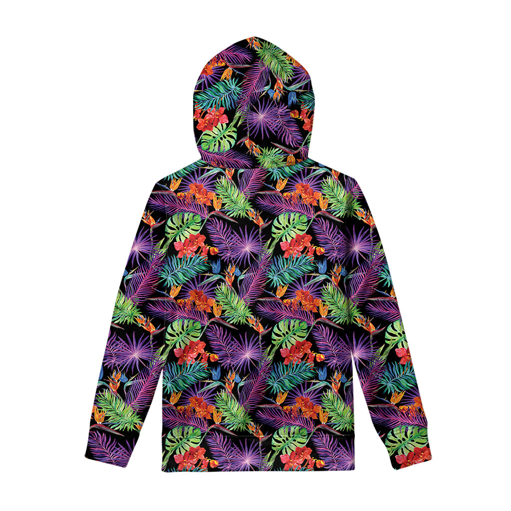 Tropical Hawaiian Jungle Print Pullover Hoodie