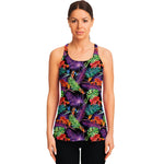 Tropical Hawaiian Jungle Print Women's Racerback Tank Top