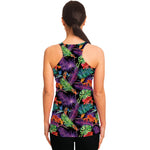 Tropical Hawaiian Jungle Print Women's Racerback Tank Top