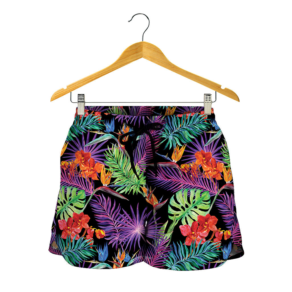 Tropical Hawaiian Jungle Print Women's Shorts