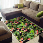 Tropical Hawaiian Parrot Pattern Print Area Rug GearFrost