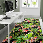Tropical Hawaiian Parrot Pattern Print Area Rug GearFrost