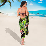 Tropical Hawaiian Parrot Pattern Print Beach Sarong Wrap