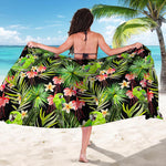 Tropical Hawaiian Parrot Pattern Print Beach Sarong Wrap