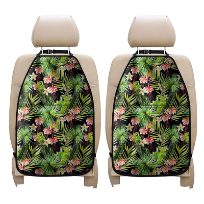 Tropical Hawaiian Parrot Pattern Print Car Seat Organizers