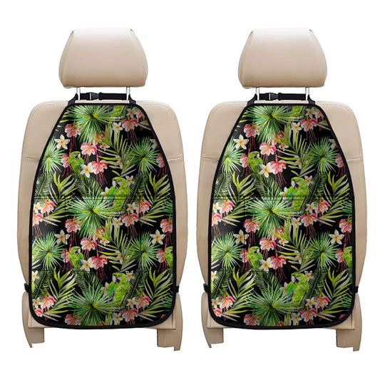 Tropical Hawaiian Parrot Pattern Print Car Seat Organizers