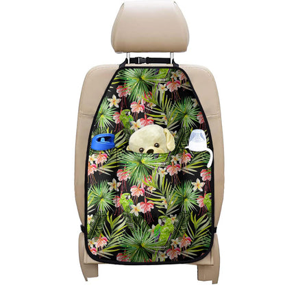 Tropical Hawaiian Parrot Pattern Print Car Seat Organizers