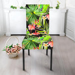 Tropical Hawaiian Parrot Pattern Print Dining Chair Slipcover