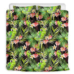 Tropical Hawaiian Parrot Pattern Print Duvet Cover Bedding Set