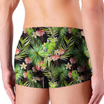 Tropical Hawaiian Parrot Pattern Print Men's Boxer Briefs