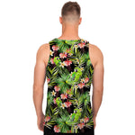 Tropical Hawaiian Parrot Pattern Print Men's Tank Top