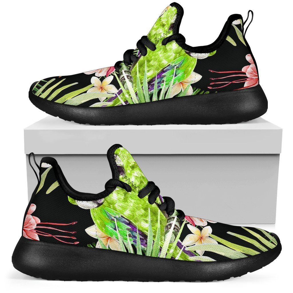 Tropical Hawaiian Parrot Pattern Print Mesh Knit Shoes GearFrost