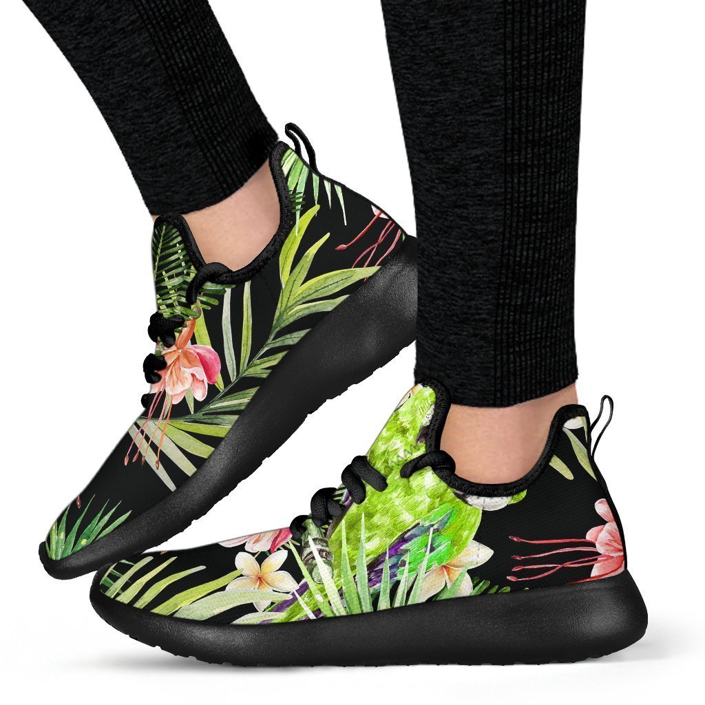Tropical Hawaiian Parrot Pattern Print Mesh Knit Shoes GearFrost