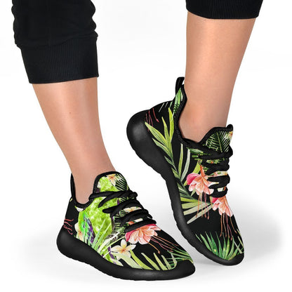 Tropical Hawaiian Parrot Pattern Print Mesh Knit Shoes GearFrost