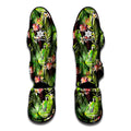 Tropical Hawaiian Parrot Pattern Print Muay Thai Shin Guards
