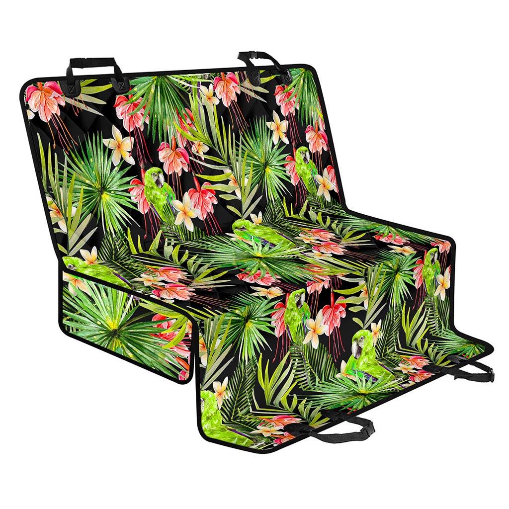 Tropical Hawaiian Parrot Pattern Print Pet Car Back Seat Cover