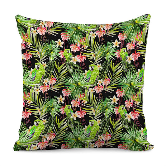 Tropical Hawaiian Parrot Pattern Print Pillow Cover