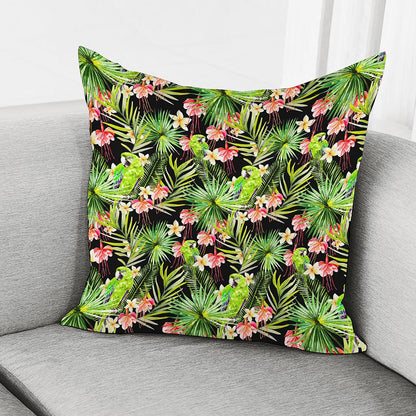 Tropical Hawaiian Parrot Pattern Print Pillow Cover
