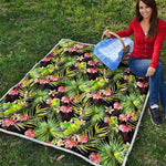 Tropical Hawaiian Parrot Pattern Print Quilt