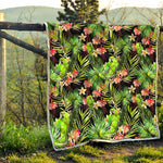 Tropical Hawaiian Parrot Pattern Print Quilt